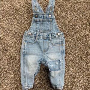 Old Navy Blue Denim Overalls with Adjustable Straps